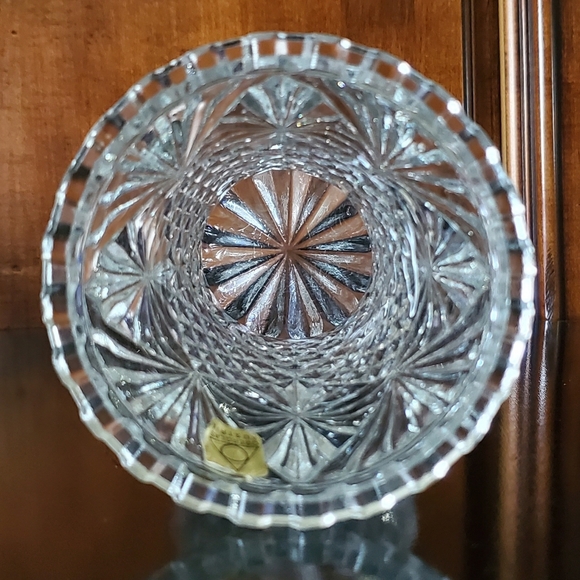 MCM 🇦🇹 Oberglas Austria 7 1/8" Tall Bright Sparkling Glass Vase - Picture 10 of 15